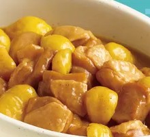 Stewed Chicken with Chestnuts Rice