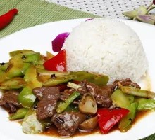 Bitter Melon Beef Rice