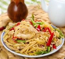 Fresh Bamboo Shoots with Pork Fried Rice