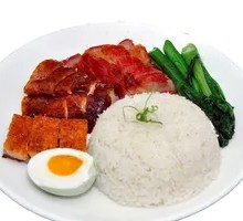 Braised Duck and Barbecue Pork Rice