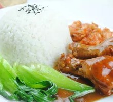 Braised Chicken Leg Rice