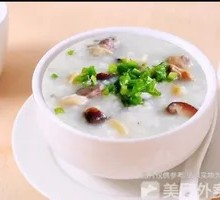 Shiitake and Pork Rice Porridge