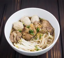 Pork Offal and Beef Ball Noodle Soup