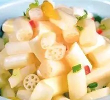 Spicy Tossed Lotus Stem Tips