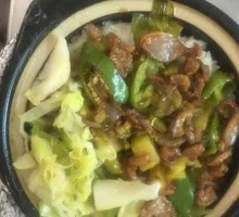 Spicy Chicken Offal Clay Pot Rice