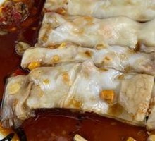 Corn and Pork Rice Noodle Roll