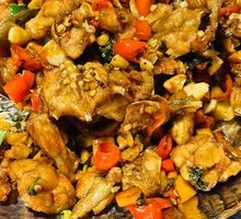 Szechuan-style Frog with Purple Perilla