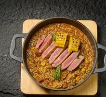 Black Truffle Black Pepper Steak Risotto