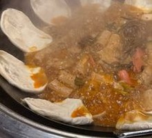 Stewed Chicken with Pan-Fried Dumplings