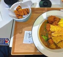 Fried Chicken Curry Omelette Rice