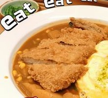 炸猪排风暴芝士咖喱蛋包饭