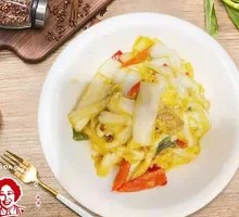 Fried Pork Crumbs with Baby Bok Choy