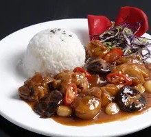 Braised Chicken with Mushrooms