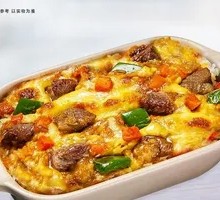 黑椒牛肉芝士焗饭