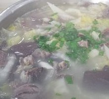 Chinese Cabbage and Lamb Hot Pot