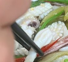 Snow Peas with Squid