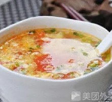 Tomato Egg Drop Soup