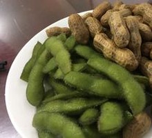 Salted Edamame and Peanuts