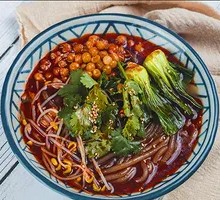 Spicy Beef and Chicken Noodle Soup