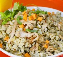 Shredded Pork with Pickled Mustard Greens Fried Rice