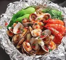 North American Shrimp and Clam Noodles