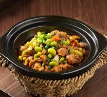 Stir-Fried Chicken with Green Soybeans