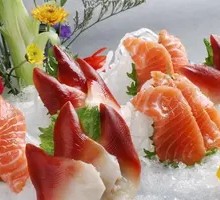 Salmon and Scallops Sashimi