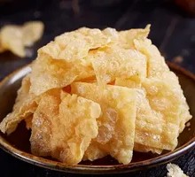 Golden Handmade Fried Tofu Skin