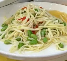 Bamboo Shoots Stir-Fried with Edamame