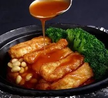 Black Tofu in Abalone Sauce