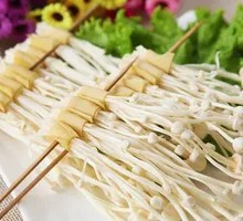 Tofu Skin with Enoki Mushrooms