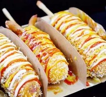 Crispy Cheese Pull Hot Dog Sticks