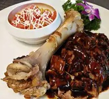 Fruit Salad with Veal Leg