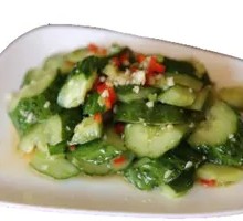 Garlic Cucumber Salad