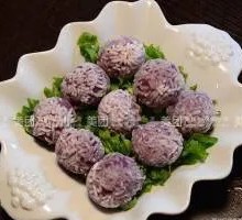 Purple Sweet Potato Glutinous Rice Balls