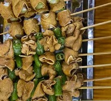 Spicy Pork Intestine Skewers