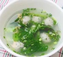 Fresh Meatball Soup