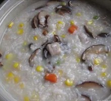 Shiitake Mushroom Corn Pork Rib Porridge