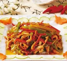 Green Pepper Shredded Pork Noodles