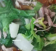 Vegetable and Pork Noodles