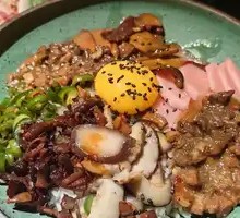 Beef Tongue and Chanterelle Rice Mix