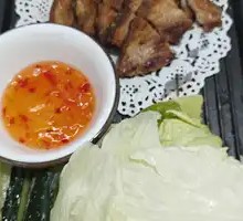 Pork Belly Wrapped in Lettuce