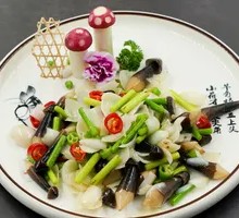 Chicken Mushroom and Lily Bulb Stir-fry