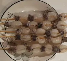 Small Squid Skewers