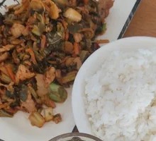 Pickled Vegetable Stir-Fried with Pork