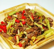 Celery Beef Rice Bowl