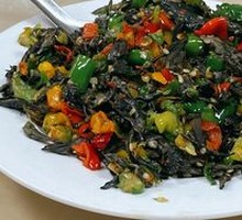 Green Pepper with Dry Ba Mushroom