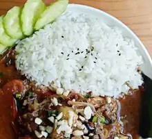 Sour Bamboo Shoots Beef Rice