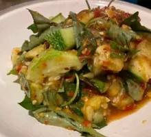 Houttuynia Herb and Cucumber Salad