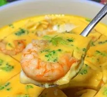 Steamed Egg with Shrimp